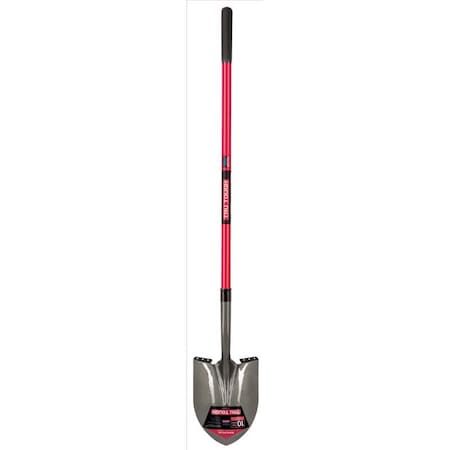Truper Truper Tru-Tough 56.75 in. Steel Round Digging Shovel Fiberglass Handle PRL-FV